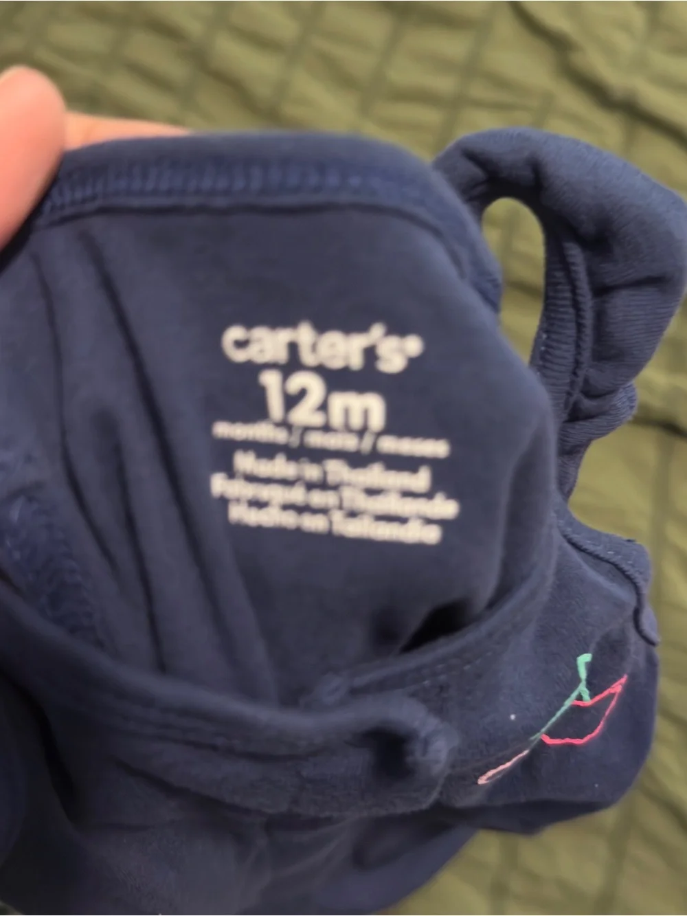 Carter's Navy Blue & Pink Baby Jumpers